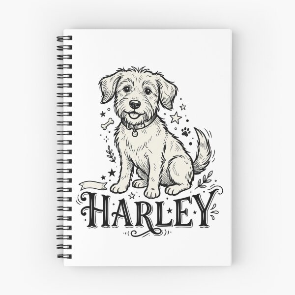 Item preview, Harley Dog Sketch for Wirehaired Terrier Pup Parents and Rescue Mutt Lovers designed and sold by raedattia.