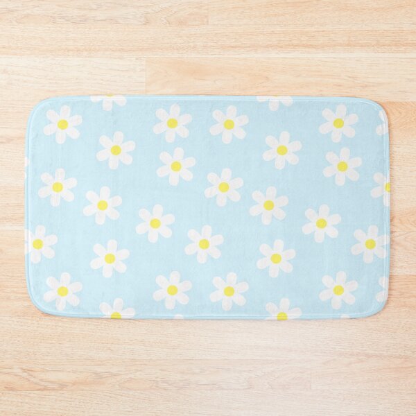 Item preview, Minimalist daisy pattern in pastel blue designed and sold by Nicole Bleck.