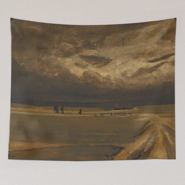 Item preview, Fishermen fleeing the storm designed and sold by SharonTheFirst.