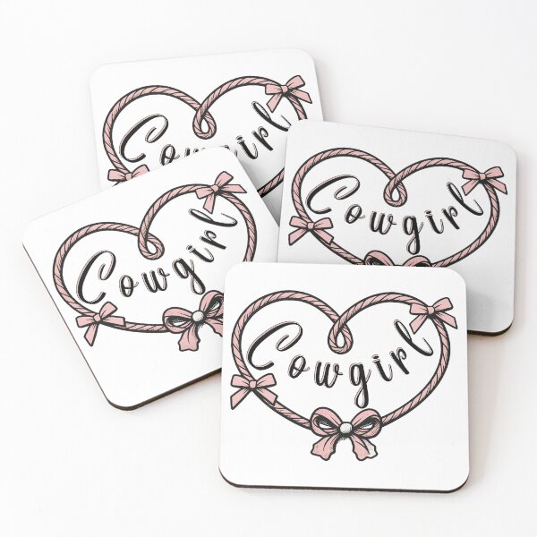 Item preview, Cowgirl Pink Rope Heart | Coquette Western Love | Dark Ink Edition designed and sold by SunandShade.