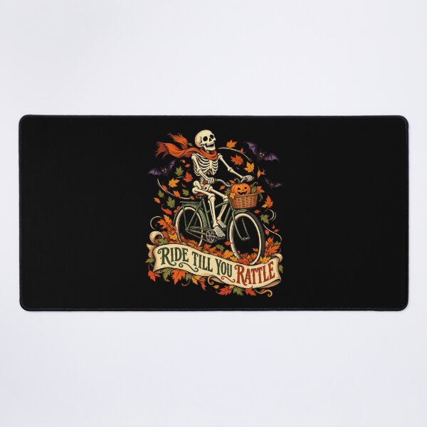 Item preview, Ride Till You Rattle - Skeleton Cyclist designed and sold by Good Mood Foundry.