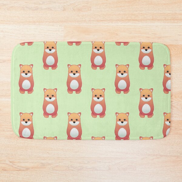 Item preview, Pattern of Cute Pastel Baby Fox - Kawaii Chibi illustration designed and sold by Agamaji.