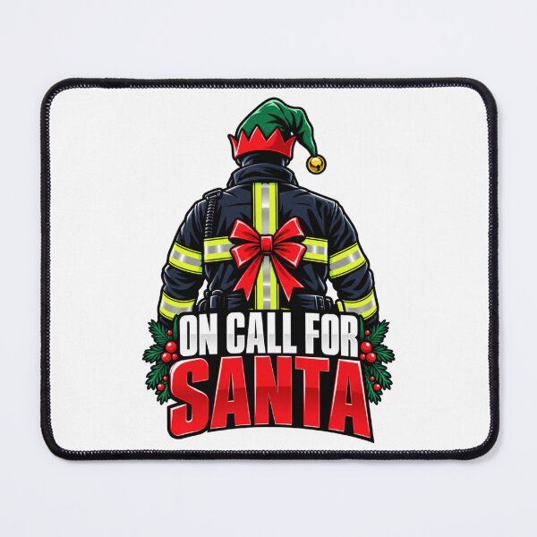 Item preview, On Call For Santa Firefighters Christmas designed and sold by CoolContent Factory.