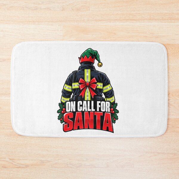 Item preview, On Call For Santa Firefighters Christmas designed and sold by CoolContent Factory.