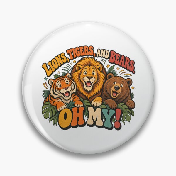 Item preview, Lions, Tigers, and Bears. Oh My! designed and sold by Side Quest Co..
