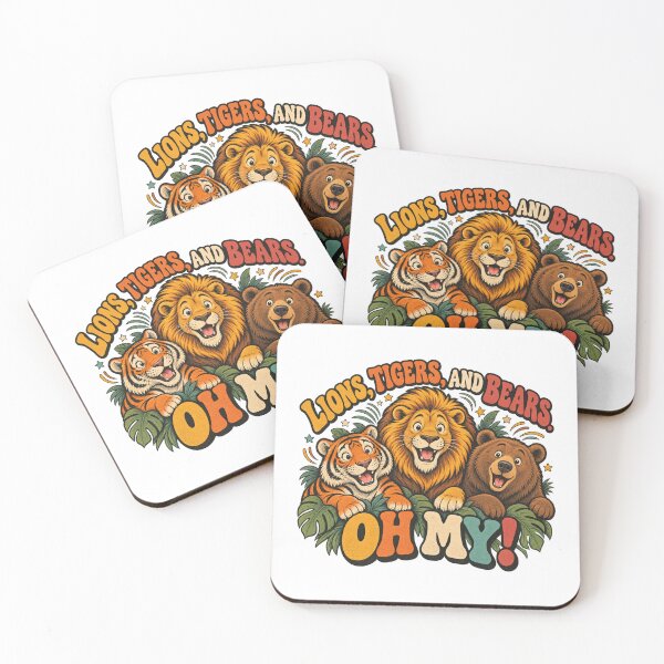 Item preview, Lions, Tigers, and Bears. Oh My! designed and sold by Side Quest Co..
