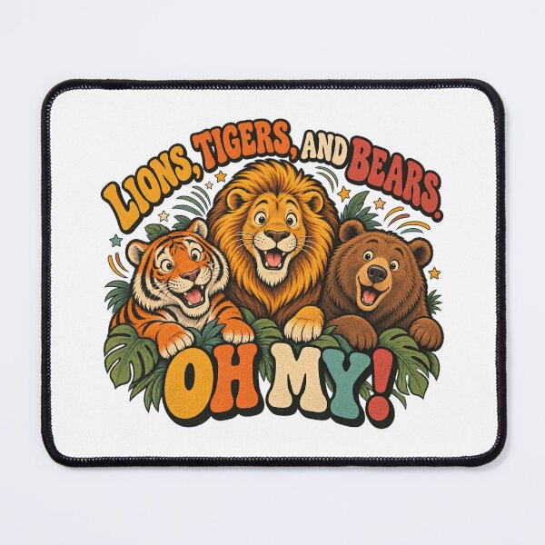 Item preview, Lions, Tigers, and Bears. Oh My! designed and sold by Side Quest Co..