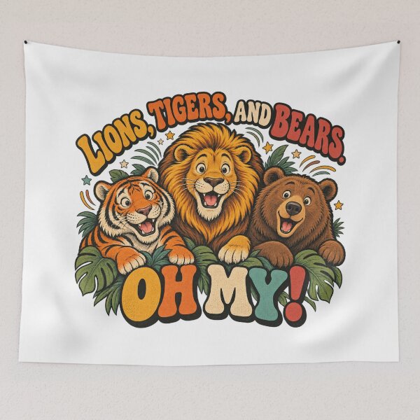 Item preview, Lions, Tigers, and Bears. Oh My! designed and sold by Side Quest Co..