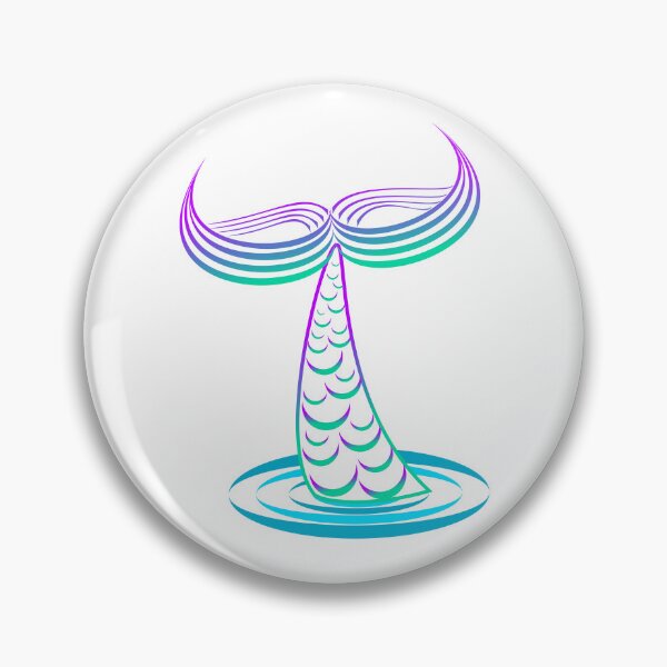 Item preview, Purple Mermaid Tail Outlined designed and sold by Risa-C.