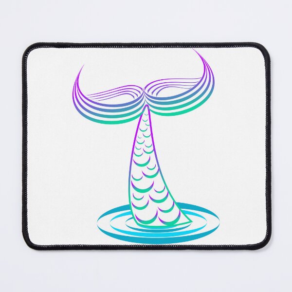 Item preview, Purple Mermaid Tail Outlined designed and sold by Risa-C.