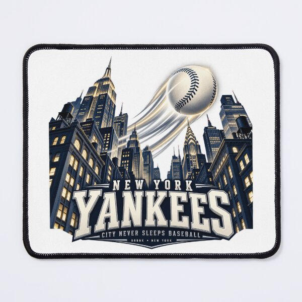 Item preview, New York Yankees Night Skyline Baseball designed and sold by Dresut.