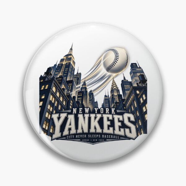 Item preview, New York Yankees Night Skyline Baseball designed and sold by Dresut.