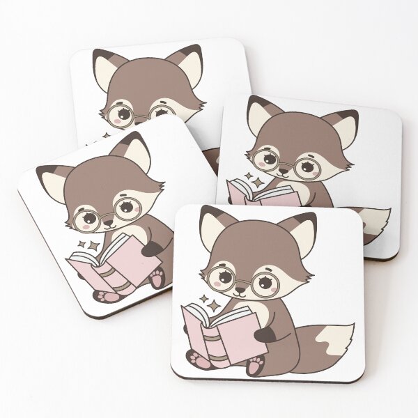 Item preview, Cute animal reading  designed and sold by AfterHourNotes.