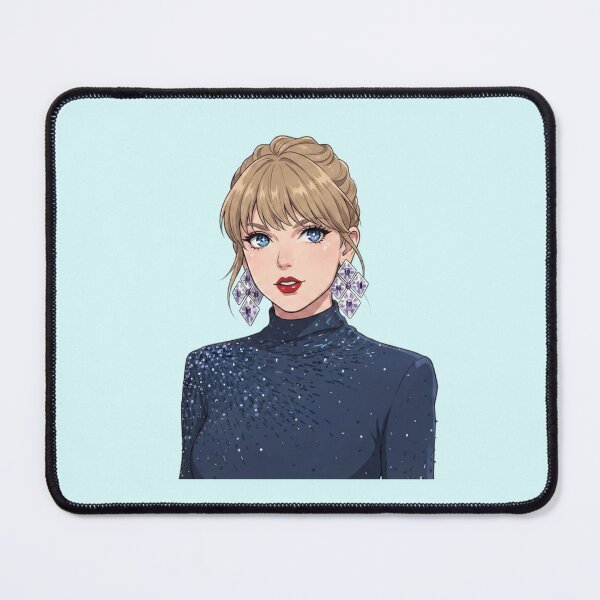 Item preview, The Eras Tour Anime Style Portrait - Midnight Rain Glamour designed and sold by LogicLoop.