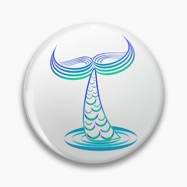Item preview, Blue Mermaid Tail Outlined designed and sold by Risa-C.