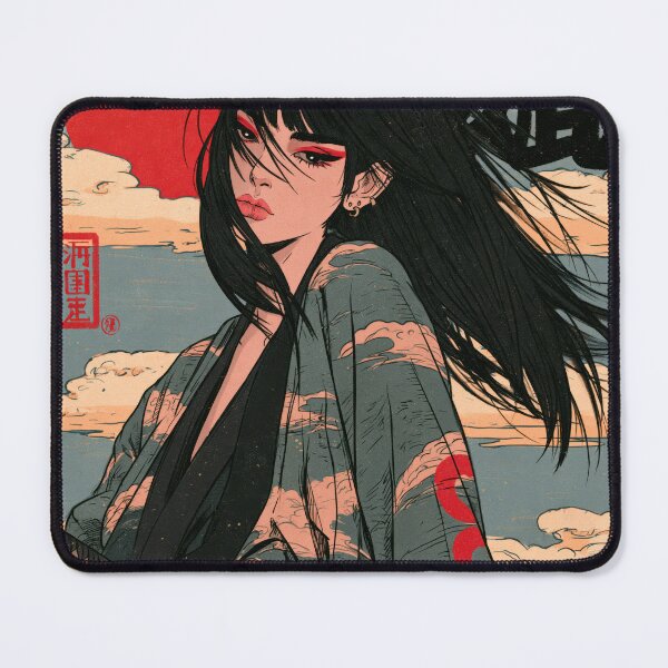 Item preview, Samurai Warriors Poster | Japanese Fantasy Art Print Red Aesthetic designed and sold by Affiches29 Animé .