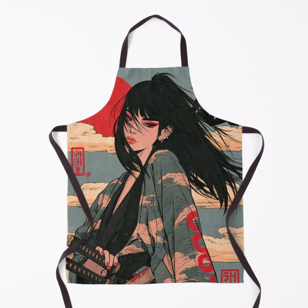 Item preview, Samurai Warriors Poster | Japanese Fantasy Art Print Red Aesthetic designed and sold by Affiches29 Animé .