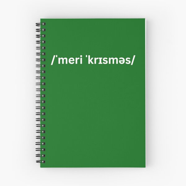 Item preview, Merry Christmas Phonetic Script Gift Ideas For Teachers of English as a Foreign Language designed and sold by Wordfall.