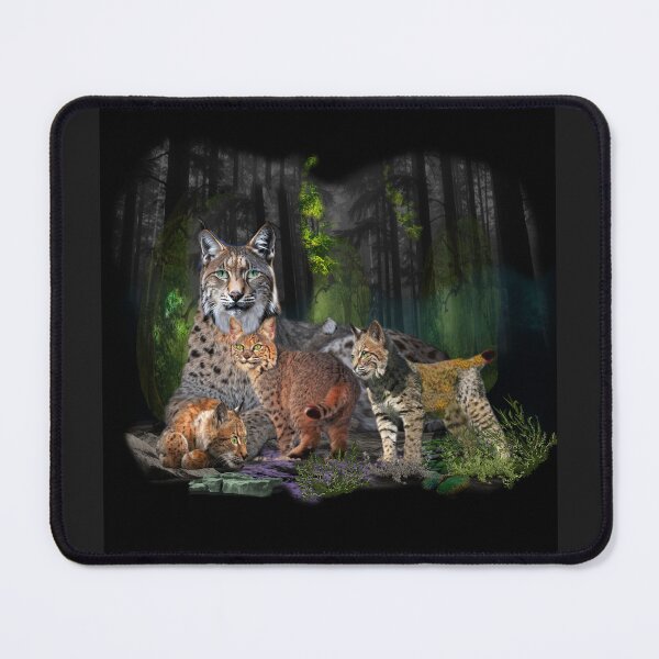 Item preview, Lynx Family in a Mystical Forest designed and sold by Patricia Brown.