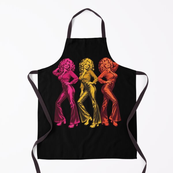 Item preview, Dolly Parton Triple Pop Art Pink Yellow Orange Flare Pants Pose designed and sold by choudane.