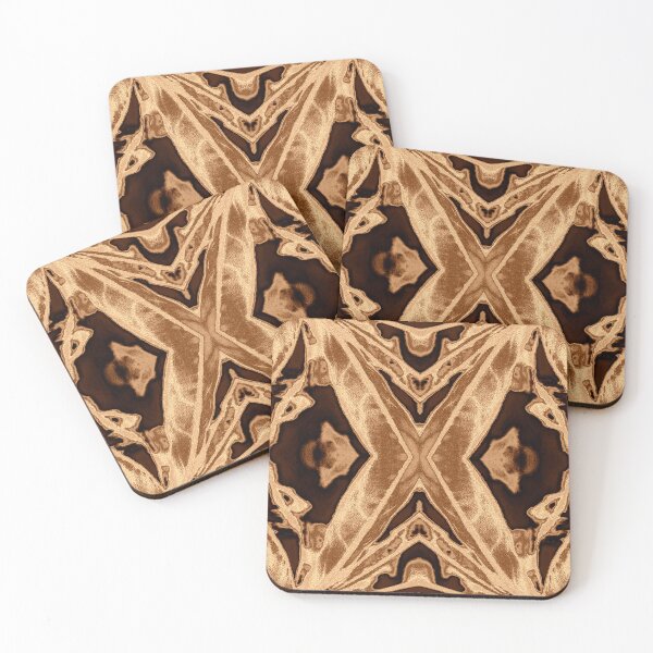 Item preview, Champagne X Kaleidoscope – Elegant Abstract Pattern designed and sold by SulkaCreative.