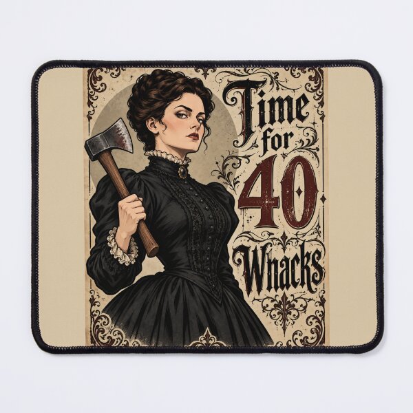 Item preview, Time for 40 Whacks – Lizzie Borden designed and sold by Sandy's Cheeky Studio.