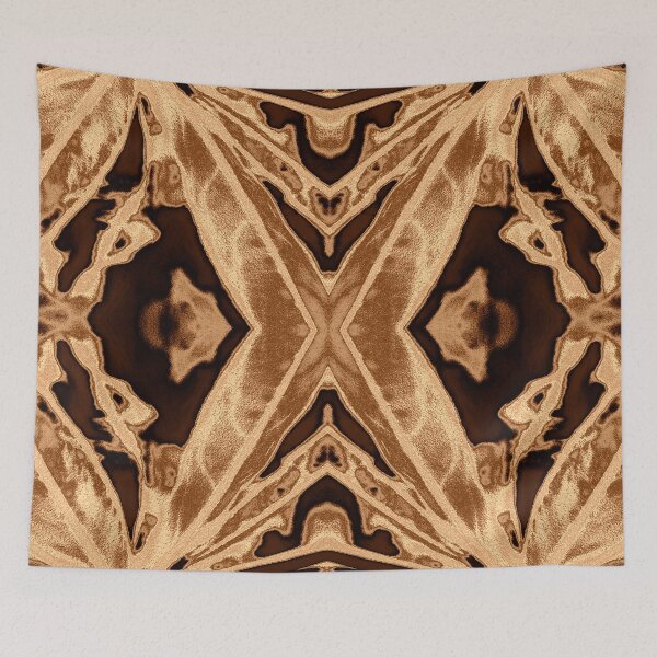 Item preview, Champagne X Kaleidoscope – Elegant Abstract Pattern designed and sold by SulkaCreative.