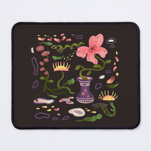 Item preview, Whimsical Pink Flower in a Purple Vase designed and sold by FaliushART.