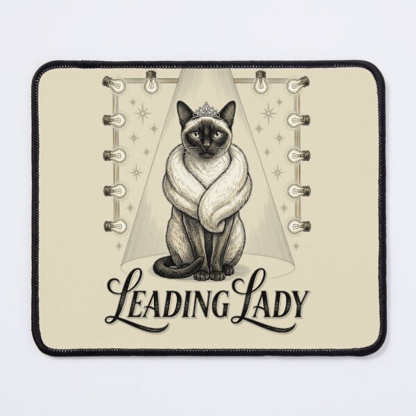 Item preview, Leading Lady Funny Glamour Cat Old Hollywood Mom Glam Gift designed and sold by FurRealStudioCo.