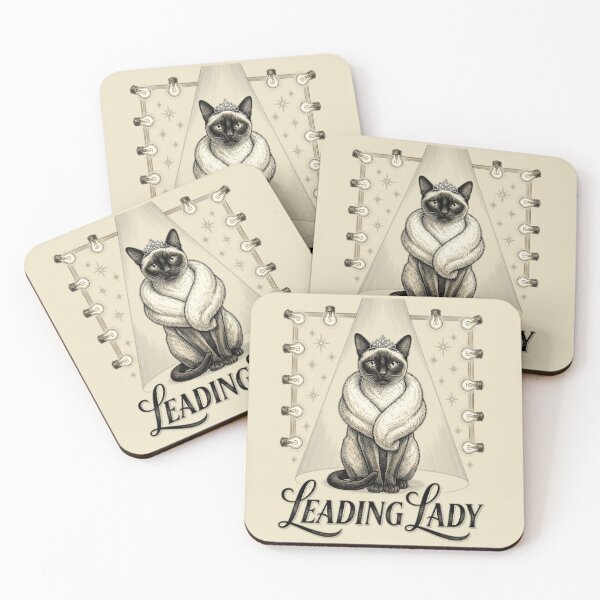 Item preview, Leading Lady Funny Glamour Cat Old Hollywood Mom Glam Gift designed and sold by FurRealStudioCo.