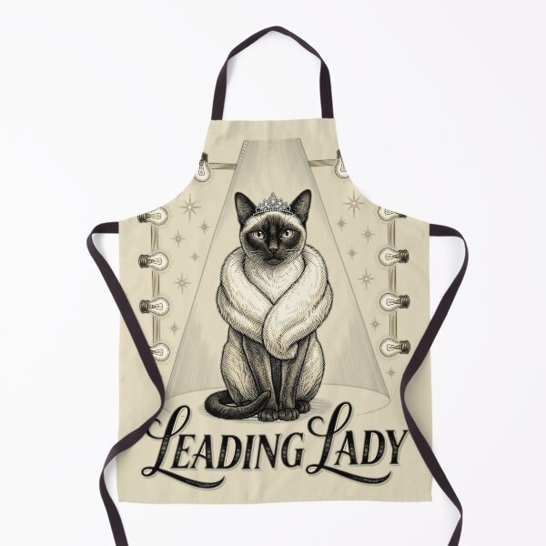 Item preview, Leading Lady Funny Glamour Cat Old Hollywood Mom Glam Gift designed and sold by FurRealStudioCo.