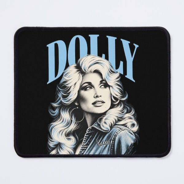 Item preview, Dolly Parton Blue Denim Jacket Big Hair Looking Up Portrait designed and sold by choudane.