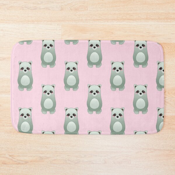 Item preview, Pattern of Cute Baby Racoon - Kawaii Chibi illustration designed and sold by Agamaji.