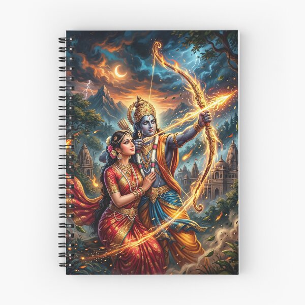 Item preview, Lord Rama and Sita - Hindu Mythology Art designed and sold by Lucid Dream Pixel.