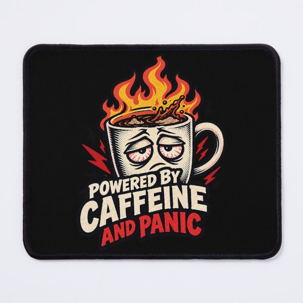 Item preview, Powered By Caffeine And Panic National Coffee Day Left Handers designed and sold by CrazySzoopWorld.