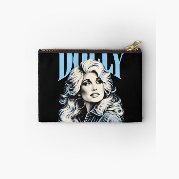 Item preview, Dolly Parton Arched Blue Title Big Hair Denim Jacket Looking Up designed and sold by choudane.