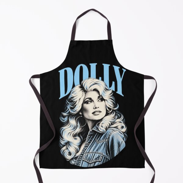 Item preview, Dolly Parton Arched Blue Title Big Hair Denim Jacket Looking Up designed and sold by choudane.