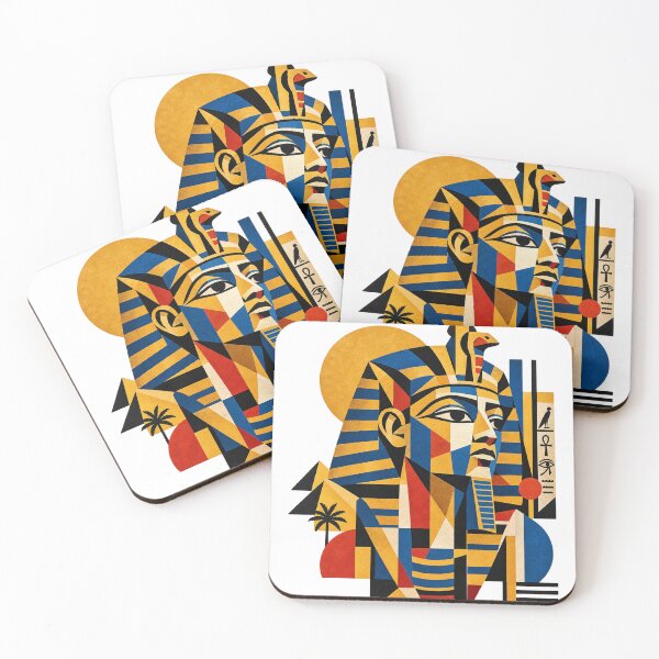 Item preview, Pharaoh in Cubism – Ancient Egypt Reimagined designed and sold by Ahmeddoma.