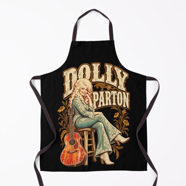 Item preview, Dolly Parton Seated Guitar Teal Floral Suit Cowboy Boots Flowers designed and sold by choudane.