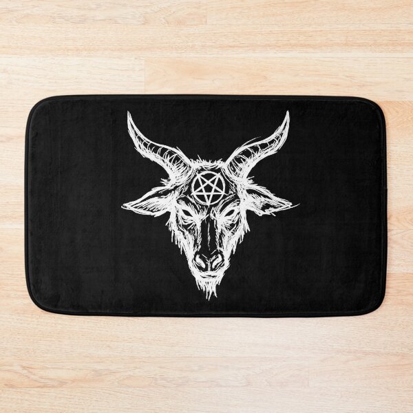 Item preview, Occult Goat Head Inverted – Dark Gothic Pentagram Negative Art, Witchcore Aesthetic Design designed and sold by cr6zym1nd.