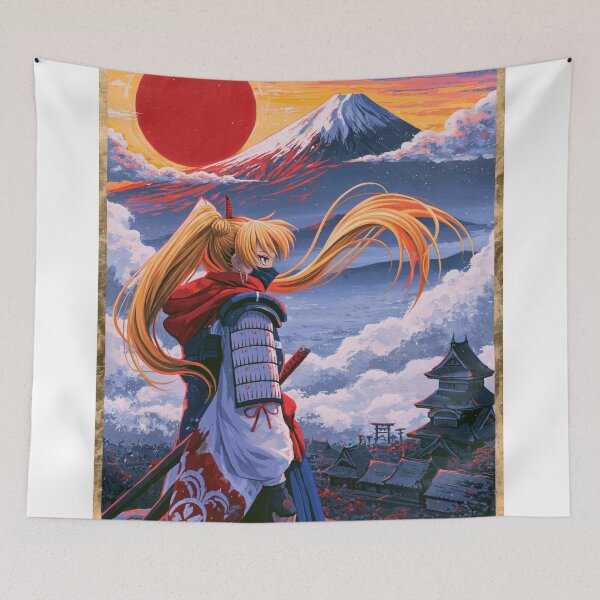 Item preview,  Samurai Warriors Poster | Japanese Fantasy Art Print Red Aesthetic designed and sold by Affiches29 Animé .