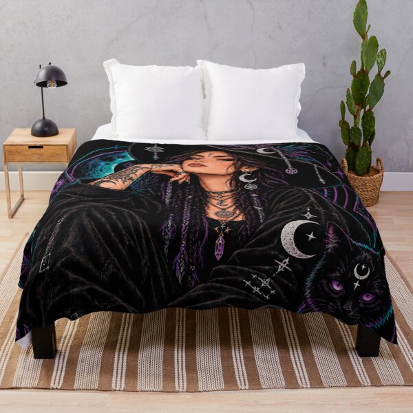 Item preview, Moon Cult Dark Witch Gothic Occult Celestial Art designed and sold by CrazySzoopWorld.