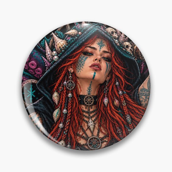 Item preview, Deep Waters Dark Sea Witch Gothic Nautical Art designed and sold by CrazySzoopWorld.