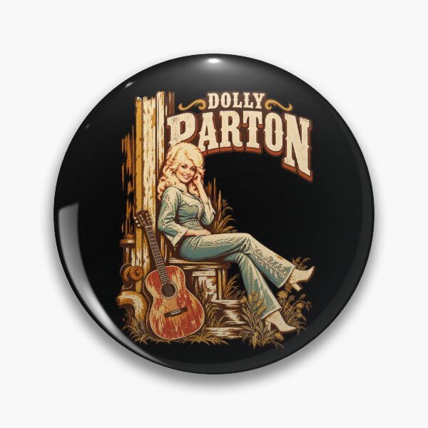 Item preview, Dolly Parton Seated Guitar Teal Suit Rustic Wood Flowers Vintage designed and sold by choudane.