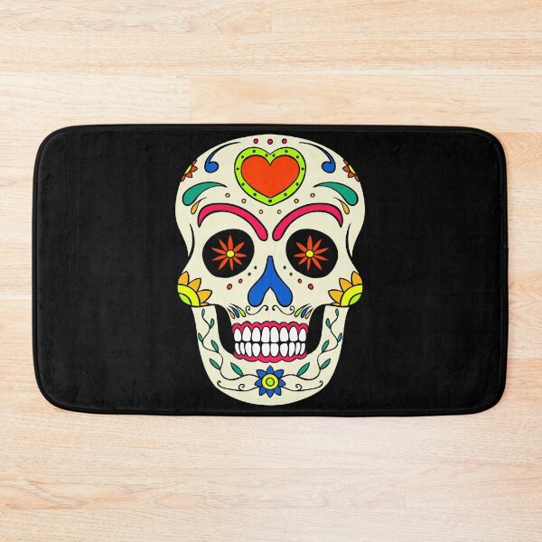 Item preview, Colorful sugar skull Dia de los Muertos design designed and sold by Nicole Bleck.