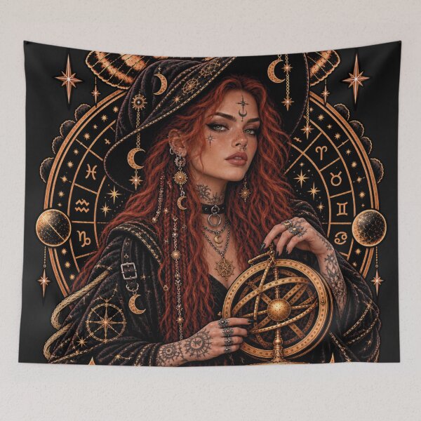 Item preview, Celestial Order Dark Witch Gothic Occult Moth Art designed and sold by CrazySzoopWorld.