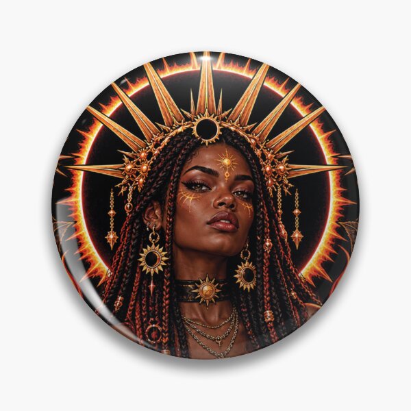 Item preview, Solar Eclipse Dark Sun Goddess Gothic Occult Art designed and sold by CrazySzoopWorld.