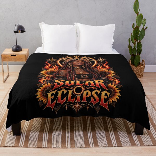 Item preview, Solar Eclipse Dark Sun Goddess Gothic Occult Art designed and sold by CrazySzoopWorld.