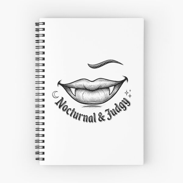 Item preview, Nocturnal And Judgy Vampire Fangs Tee designed and sold by AURA Vibes.