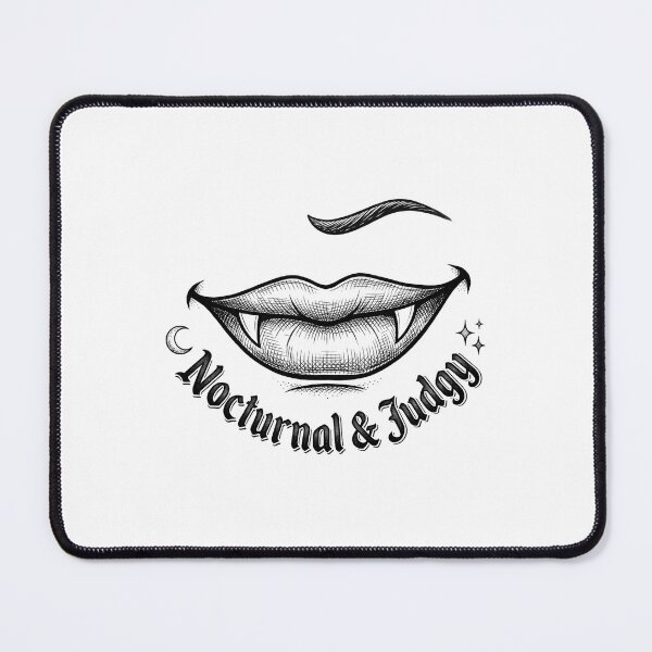 Item preview, Nocturnal And Judgy Vampire Fangs Tee designed and sold by AURA Vibes.